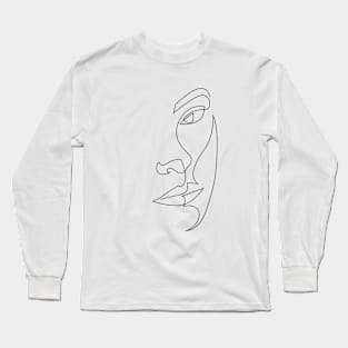 relief - one line art Long Sleeve T-Shirt